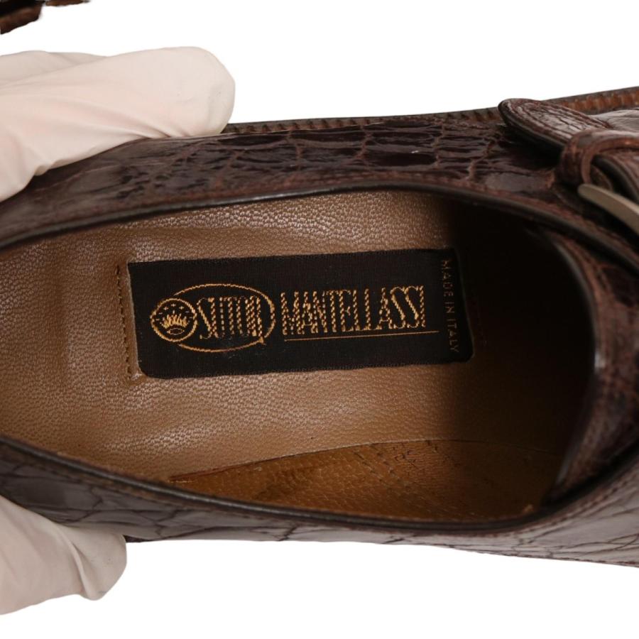 SUTOR MANTELLASSI ストールマンテラッシ シングル モンクストラップ レザーシューズ 革靴 表記サイズ36.5｜safariyshop｜06