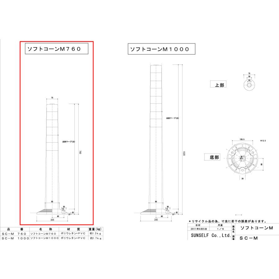 ソフトコーン M 760ｍｍタイプ｜safety-first｜06