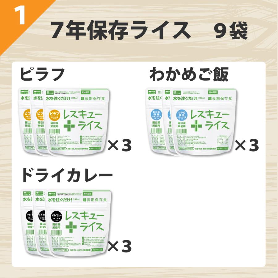 PEACEUP（ピースアップ） 非常食セット 10年保存水付 3日間生き延びる