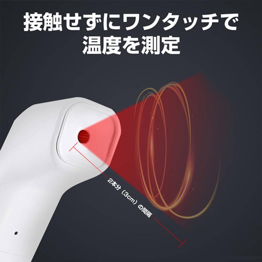 非接触 赤外線 温度計3個6600円 赤外線温度計 非接触型 ハンディタイプ 日本語説明書付 1年保証 感染