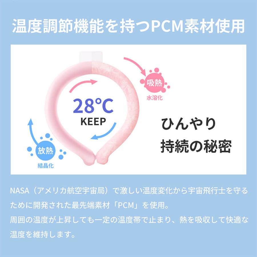 熱中症対策グッズ クールネックリング 首掛け ネッククーラー 同色 60