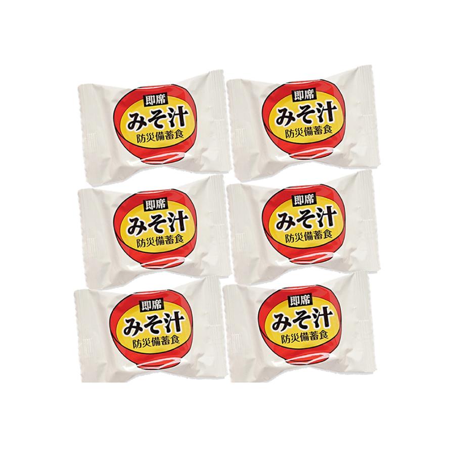 非常食 フリーズドライ みそ汁 6食分セット 製造より5年保存（賞味期限4年半以上保証） 即席スープ 防災食 備蓄食料（Yahoo!・防災グッズ 防災セット 災害備蓄品 ピースアップ）