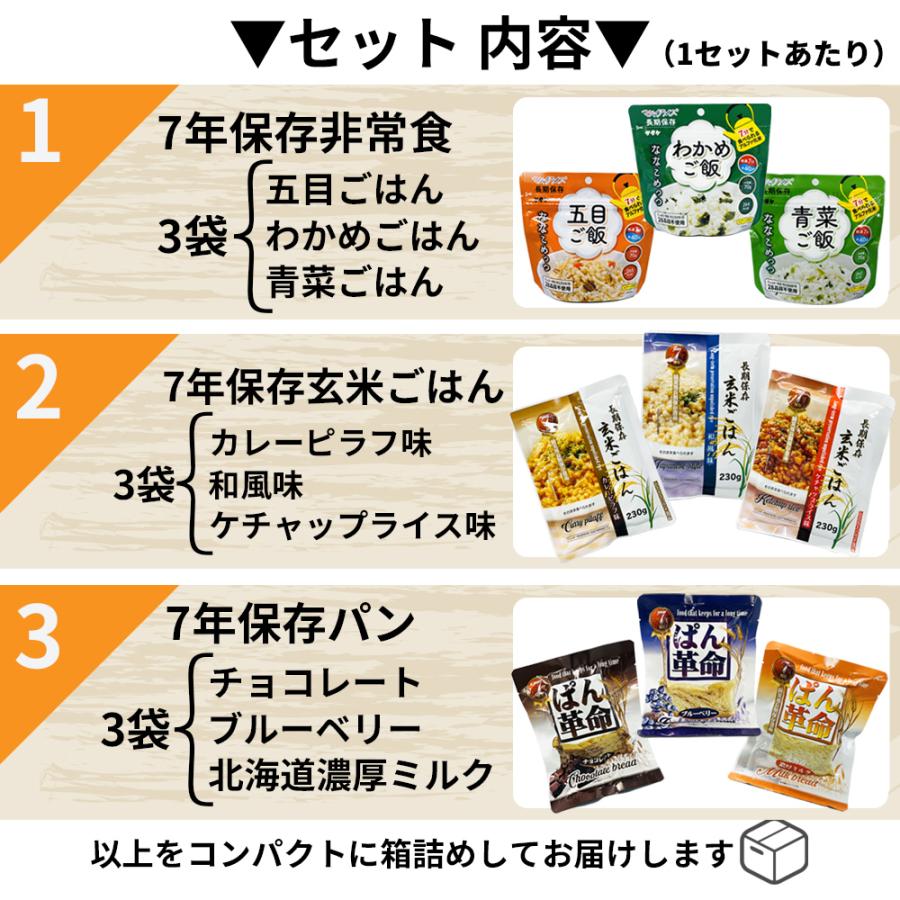 PEACEUP（ピースアップ） 非常食セット 3日分 12セット(108食分) 7年