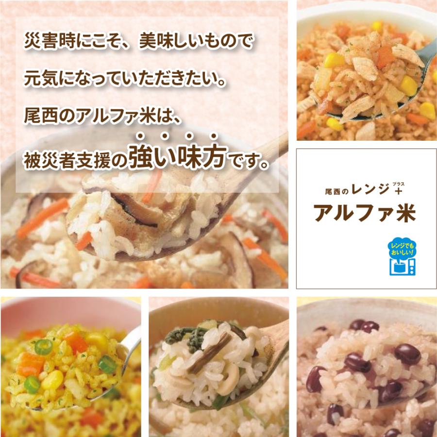 非常食 尾西食品 尾西のレンジ+(プラス)五目ごはん 20食 ケース 5年保存