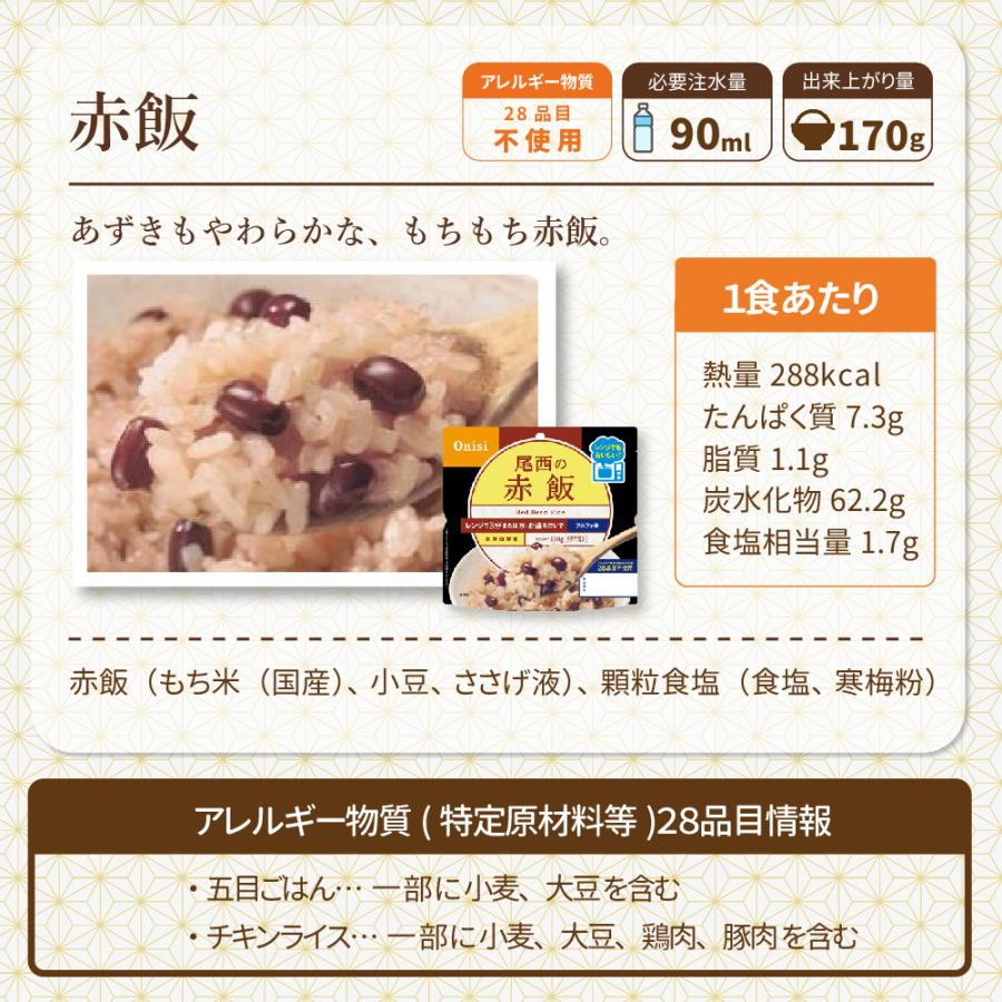 非常食 尾西食品 尾西のレンジ+(プラス)五目ごはん 20食 ケース 5年保存