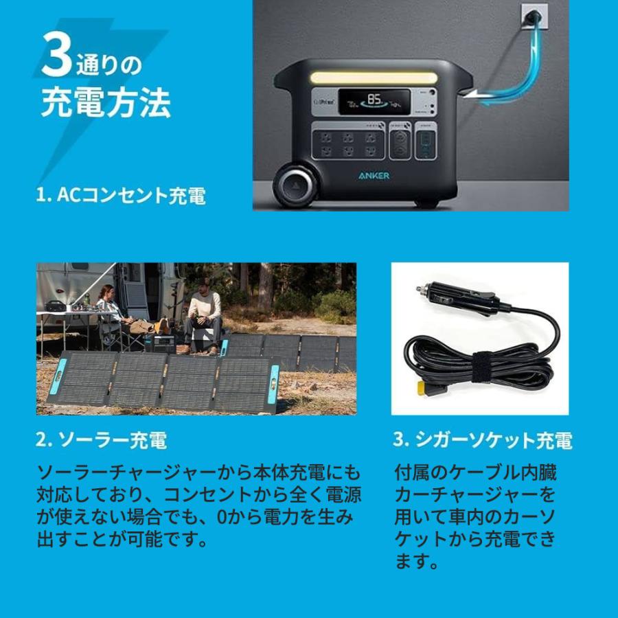 Anker（アンカー） ポータブル電源767(2048wh) ソーラーパネル531(200W