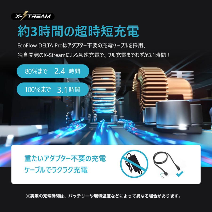 ECOFLOW ポータブル電源 EcoFlow DELTAPro 3600Wh DELTAPro-JP : 防災