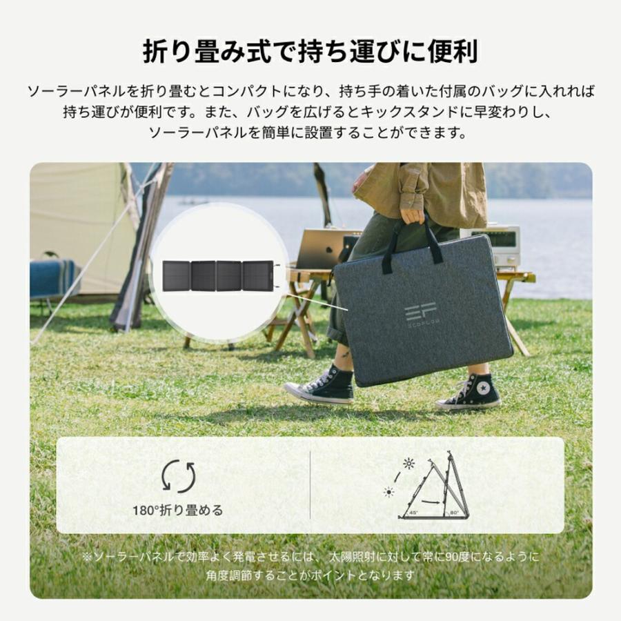 ECOFLOW ポータブル電源 ソーラーパネル セット ZMR610-B-JP