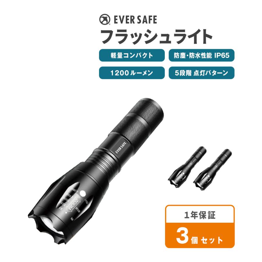 PEACEUP（ピースアップ） 懐中電灯 EVERSAFE フラッシュライト FL01 3