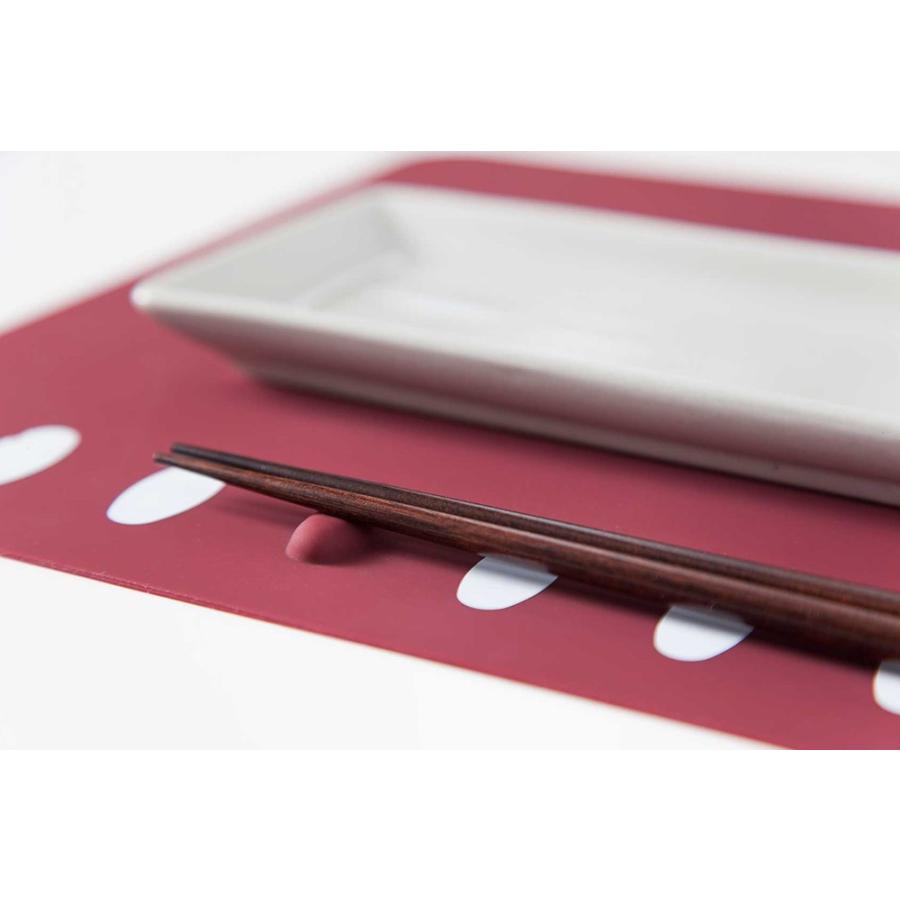 ランチョンマット 2枚セット 箸置き一体型 食洗器対応 北欧 撥水 防水