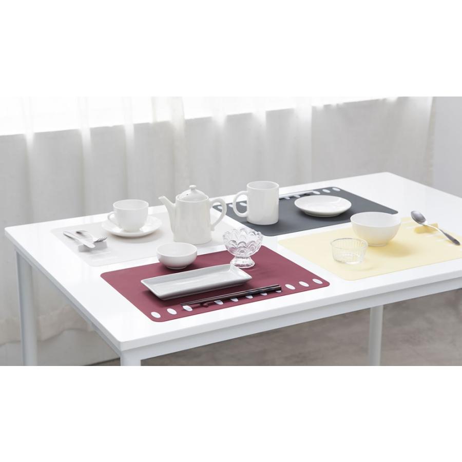 ランチョンマット 2枚セット 箸置き一体型 食洗器対応 北欧 撥水 防水