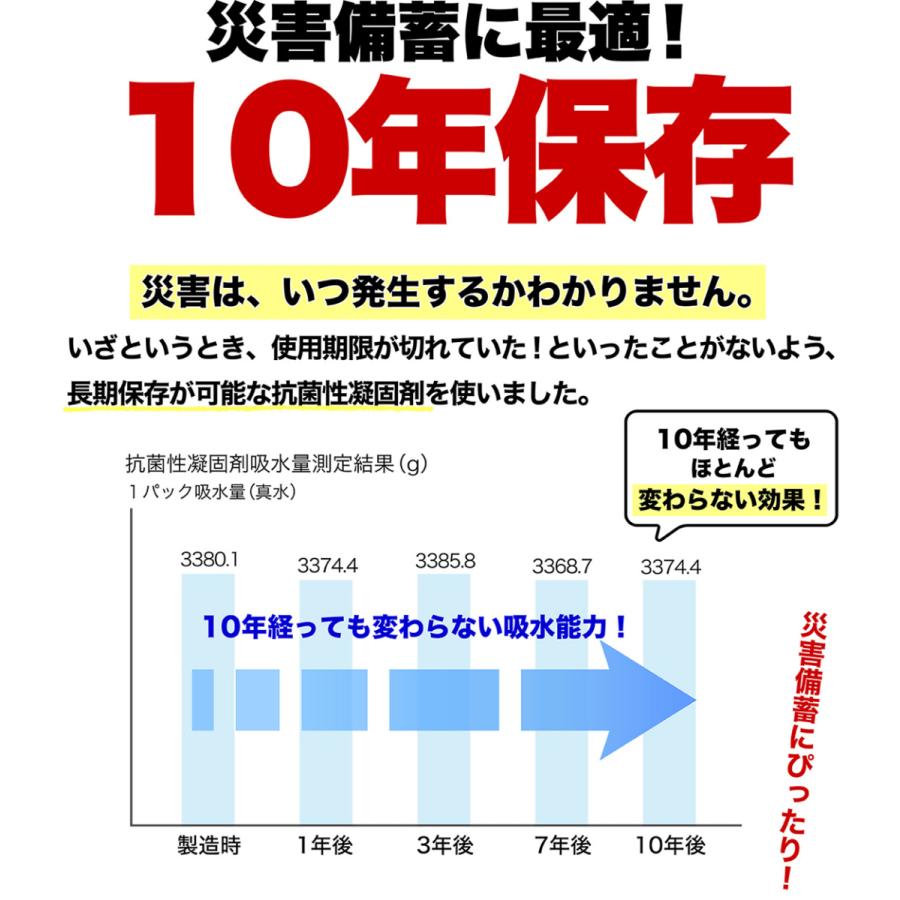 簡易トイレ 5回 携帯トイレ 災害用トイレ 防災用トイレ 非常用トイレ 車 車中泊グッズ アウトドア 登山 介護用 凝固剤 コンパクト 防水パック SAFETY TOILET | M＆T | 10