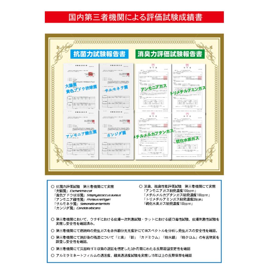 簡易トイレ 5回 携帯トイレ 災害用トイレ 防災用トイレ 非常用トイレ 車 車中泊グッズ アウトドア 登山 介護用 凝固剤 コンパクト 防水パック SAFETY TOILET | M＆T | 09