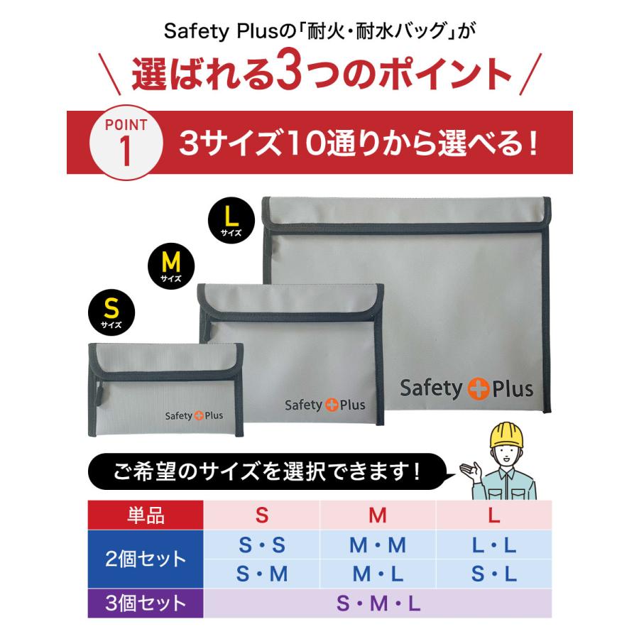 防災用 耐火バッグ S・M・L 防災グッズ 防災セットの必需品 水害 火災 災害用 耐火ケース  防火袋 耐火金庫 耐火袋 防火バッグ 防火ケース | ブランド登録なし | 06