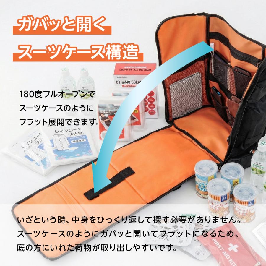 防災セット 2人用 プレミアム 29種60点 防災リュック 非常用トイレ 簡易トイレ 非常食 防災士 懐中電灯 非常用持ち出し袋 保存食 保存水 緊急 避難 家族 地震 | ブランド登録なし | 07