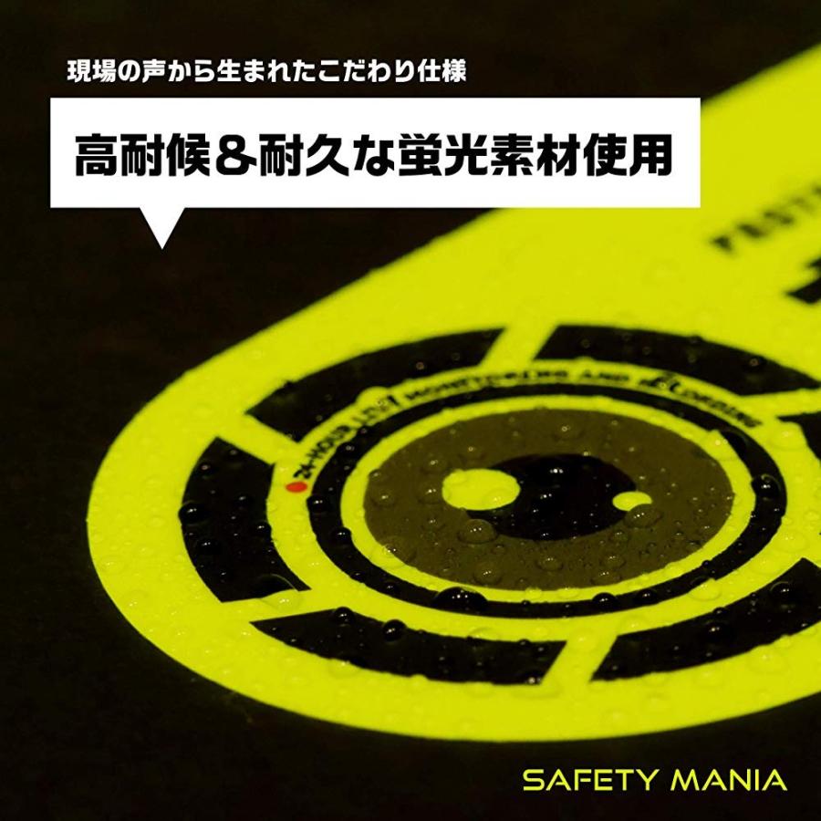 ステッカー ドライブレコーダー 蛍光 円形 WARNING 録画中 ドラレコ