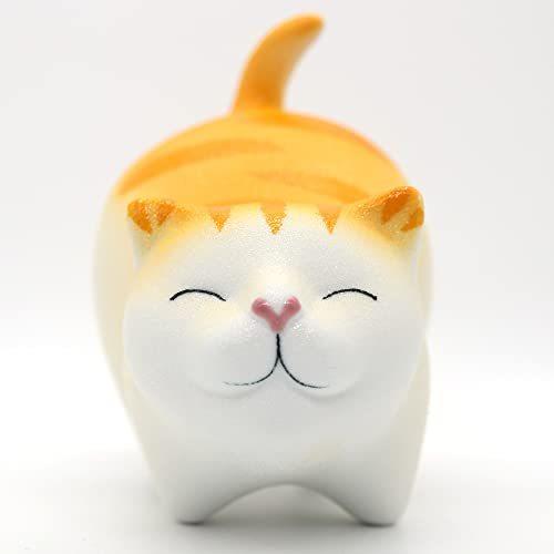 漫二家 1300 高温焼成 猫 陶器 置物 オブジェ 縁結びの猫 猫 グッズ 贈り物 猫 雑貨 プレゼント 置き物 可愛い雑貨 人気 猫好きプレゼント S 2606 Sagストア 通販 Yahoo ショッピング