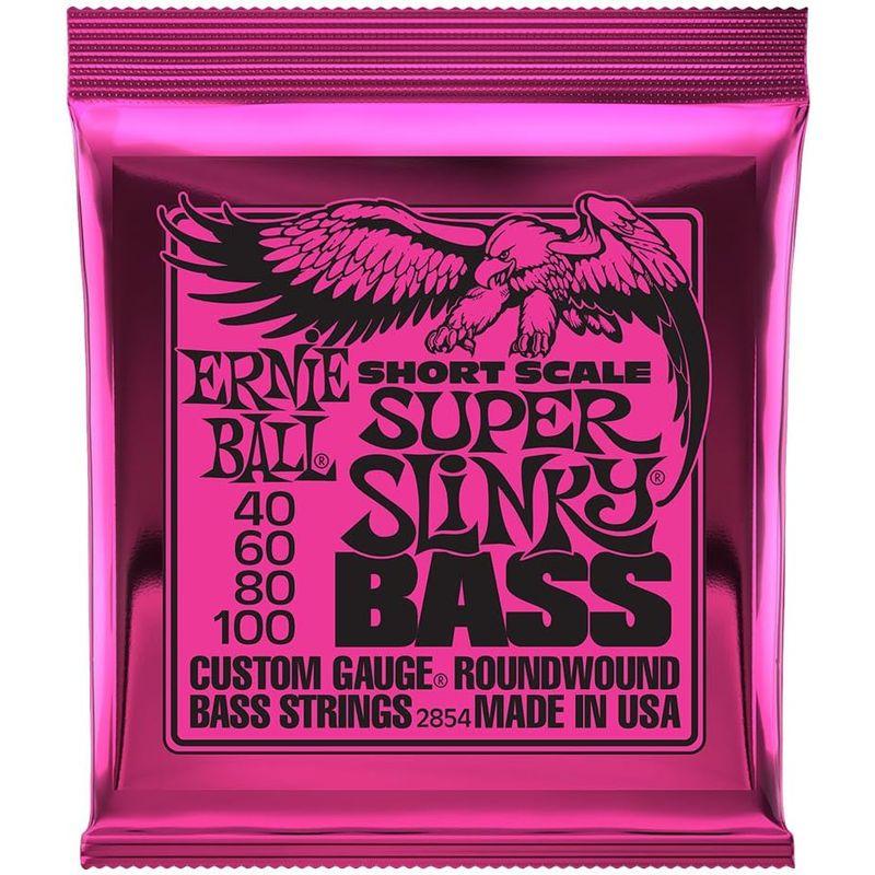 即納最大半額 正規品 ERNIE BALL SLINKY ショート・スケール・ベース弦 SHORT SCALE SUPER B 2854 (40-100) ギター、ベース用パーツ、アクセサリー アーニーボール ERNIE BALL Short Scale Regular Slinky Bass #2852 ショートスケールベース弦