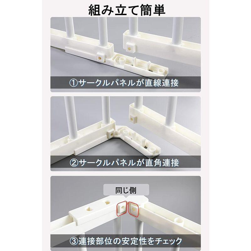犬サークル ペットサークル ペットフェンス ペット柵 組み立て簡単 工具不要 中小型犬 自由活動 12面自由利用 ペットサークル ペットフェンス ペット柵 組み立て簡単 工具不要 中小型犬 自由活動 12面自由利用