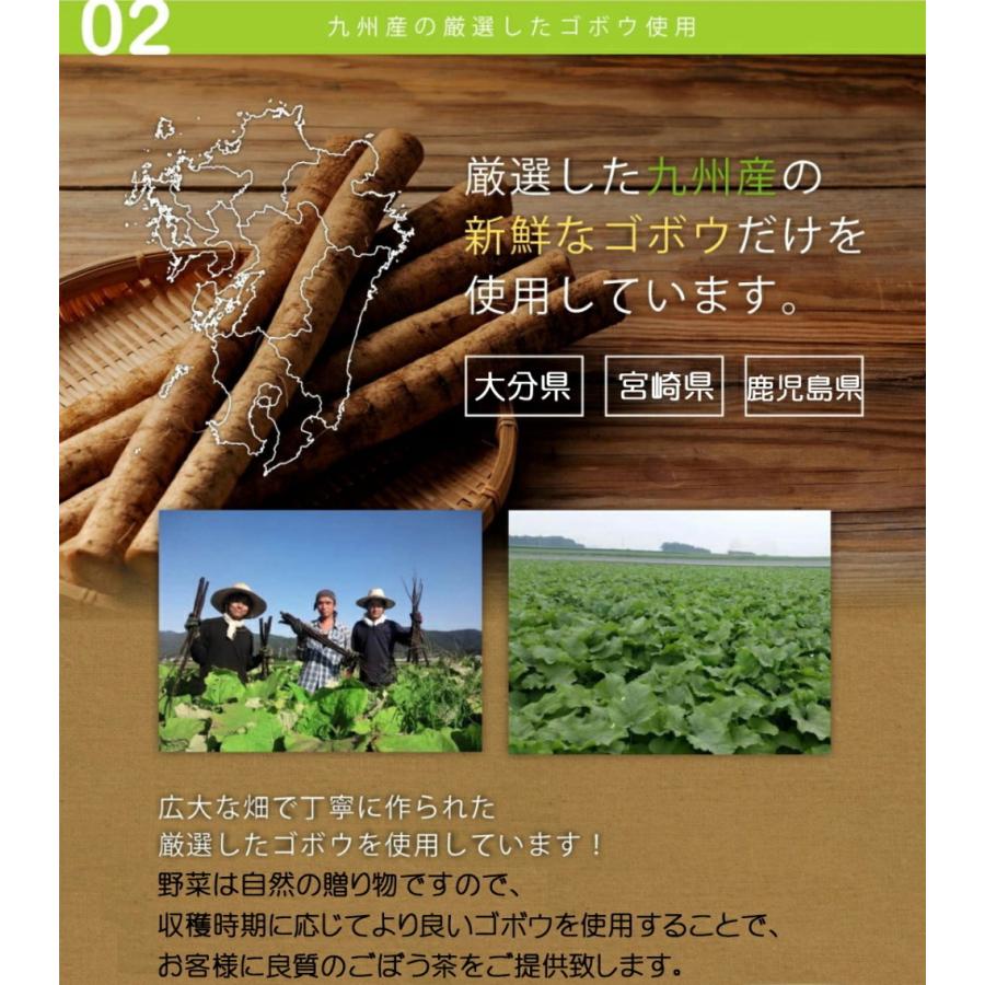 機能性表示食品 ごぼう茶 国産 2.5g×30包+20包増量中×2袋セット 水出し 食後の血糖値の上昇を抑える ノンカフェイン ゴボウ茶 国産  健康茶さがん農園 | 河村農園 | 05