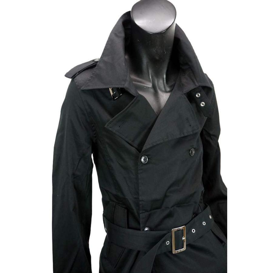 Kennett&Lindsell 日本製 VENTILE トレンチコート 黒 Narrow Rapel Trench Ventile (Black) | 道田又一商店