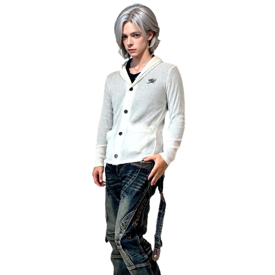 送料無料】メンズ 男性 服 トップス フェイクカラーショール