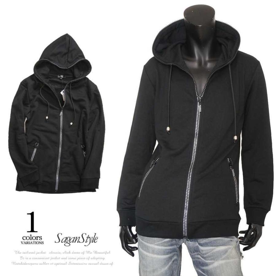 送料無料 メンズ 男性 服 トップス ラインストーンジップアップパーカー ビター系 お兄系 ストリート カジュアル オシャレ B 07 Saganstyle Yahoo 店 通販 Yahoo ショッピング