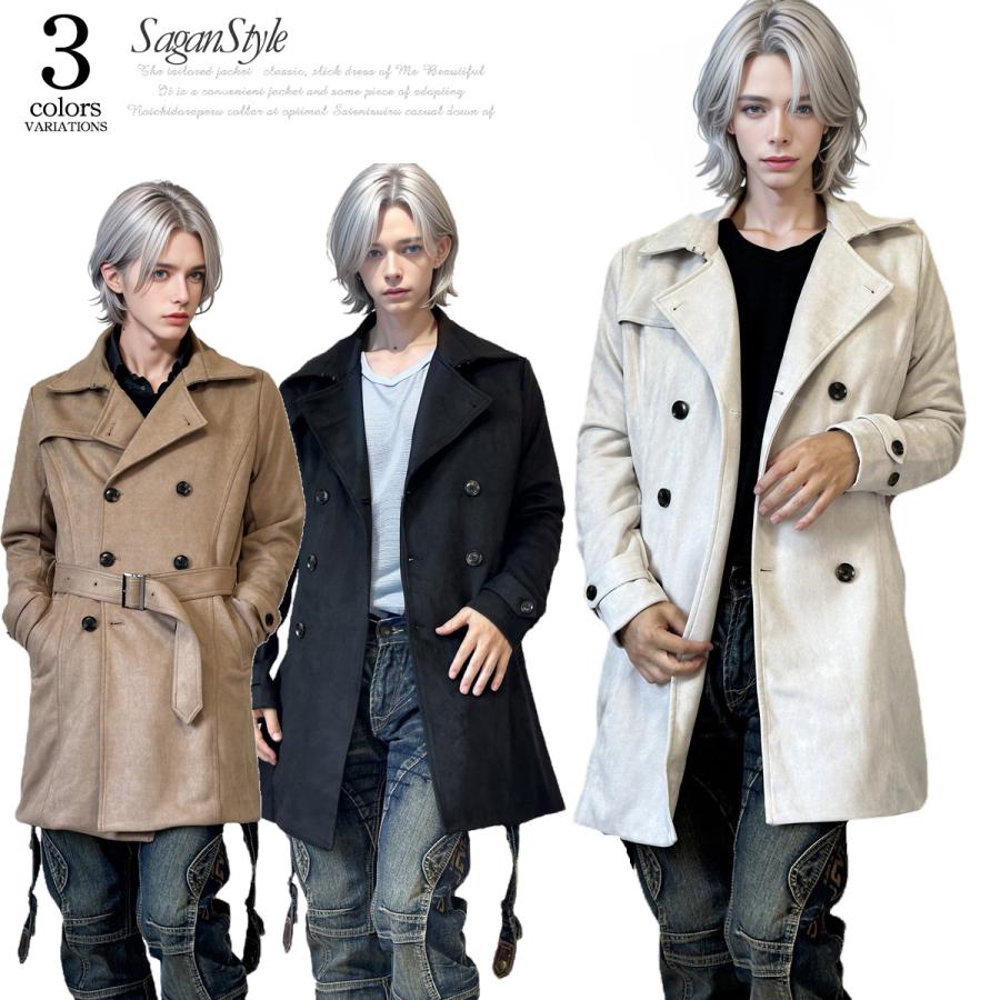 送料無料】メンズ 男性 服 アウター 美シルエットロング丈トレンチ