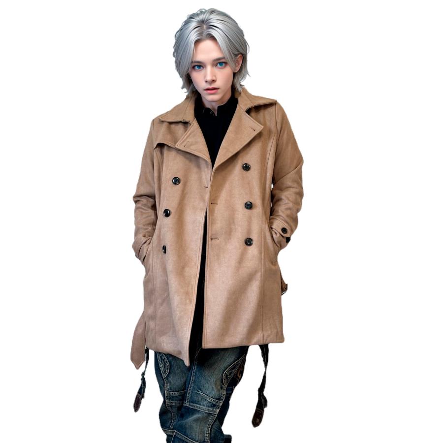 送料無料】メンズ 男性 服 アウター 美シルエットロング丈トレンチ