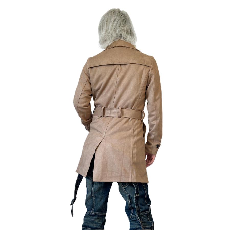 送料無料】メンズ 男性 服 アウター 美シルエットロング丈トレンチ