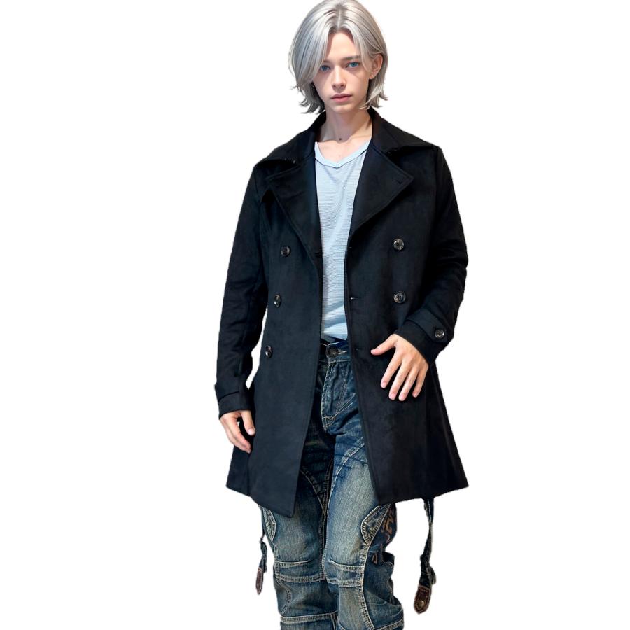 送料無料】メンズ 男性 服 アウター 美シルエットロング丈トレンチ