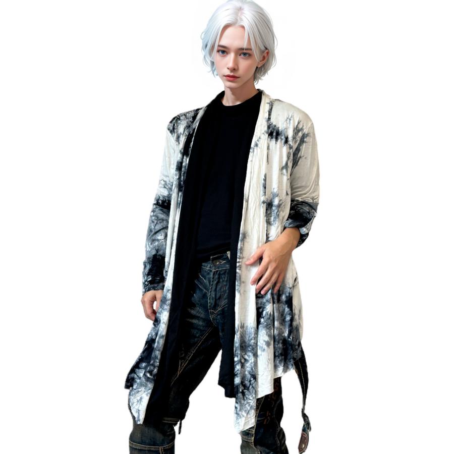 メンズ 男性 服 トップス ドレープカーディガン フェイクレイヤード