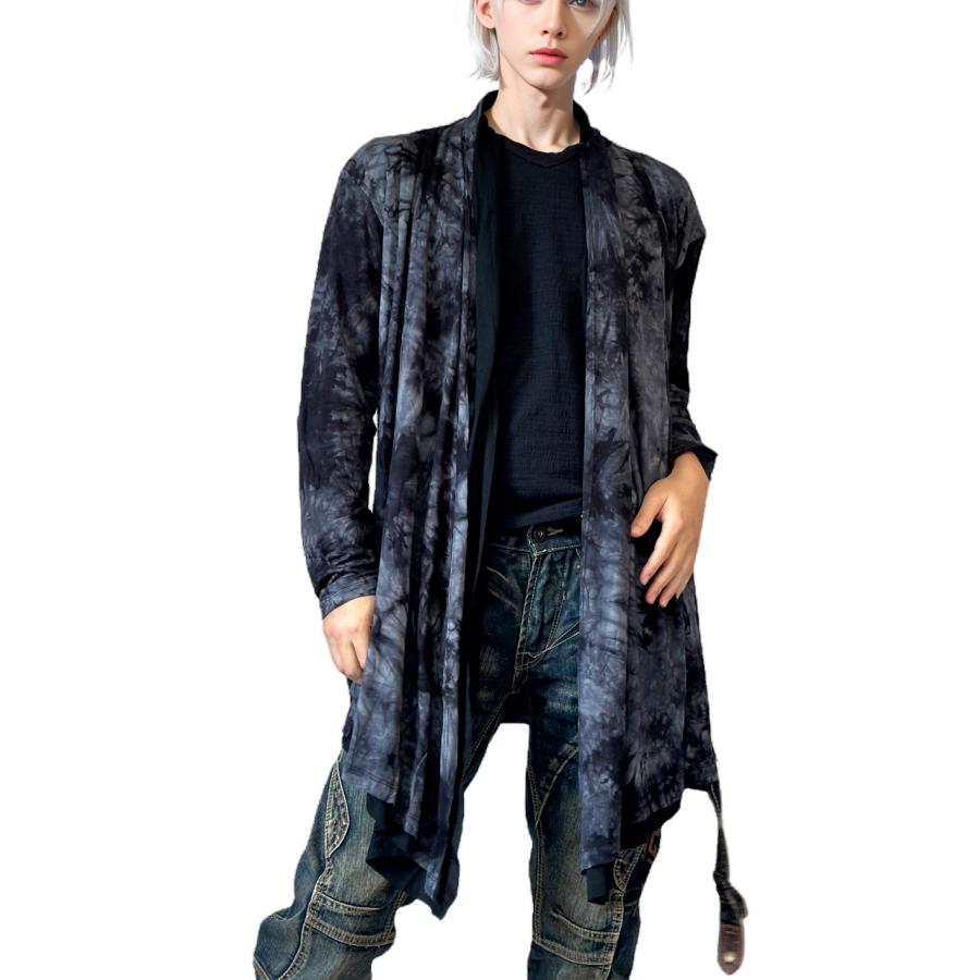 メンズ 男性 服 トップス ドレープカーディガン フェイクレイヤード 