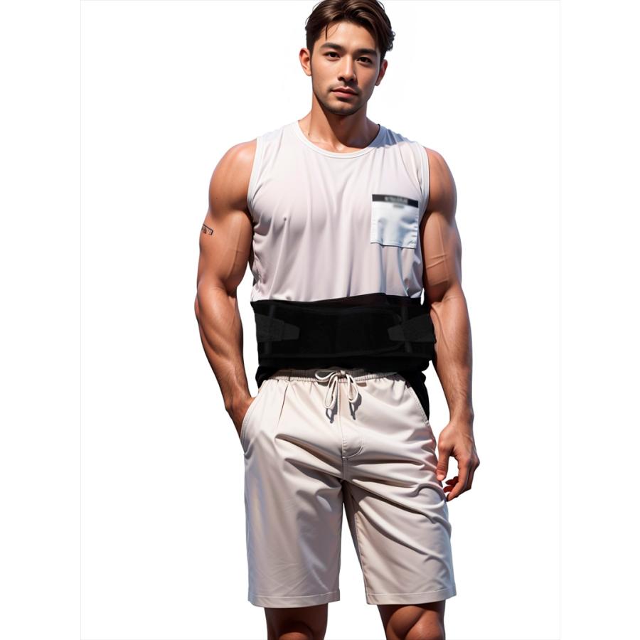 5Lサイズ 腰用サポーター 大きいサイズ 着脱式ステー 補助ベルト