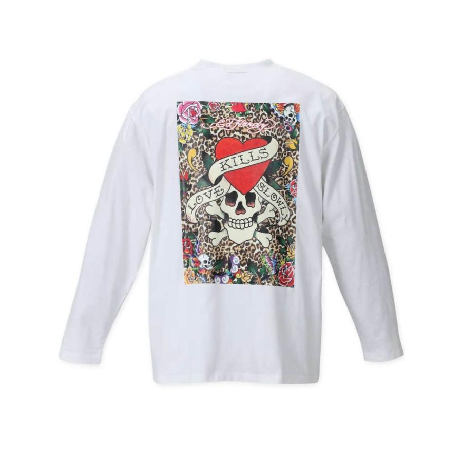 大きいサイズ スカルロックドクロパンク系髑髏ヒョウ柄長袖ロンTシャツ