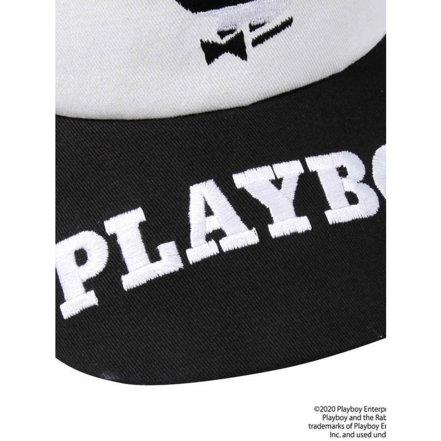 キャップ PLAYBOY プレイボーイ 大きいサイズ メンズ ツイル メッシュ