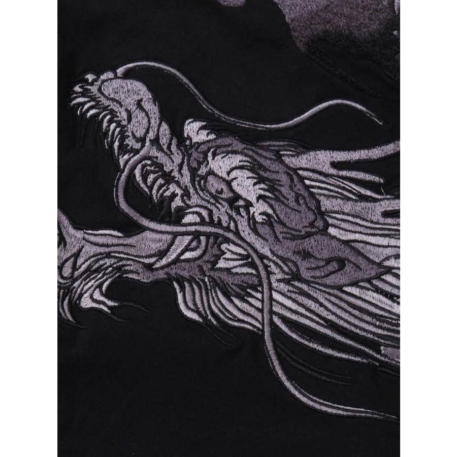 【大きいサイズ】絡繰魂　ドラゴンプリント Tシャツ 楽天市場】Tシャツ 和柄 大きいサイズ メンズ 龍神 桜 刺繍 半袖