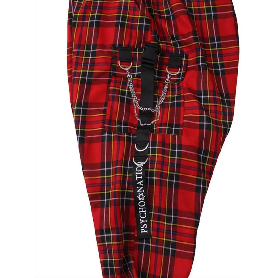 サルエルパンツ 大きいサイズ メンズ チェック柄 カーゴパンツ