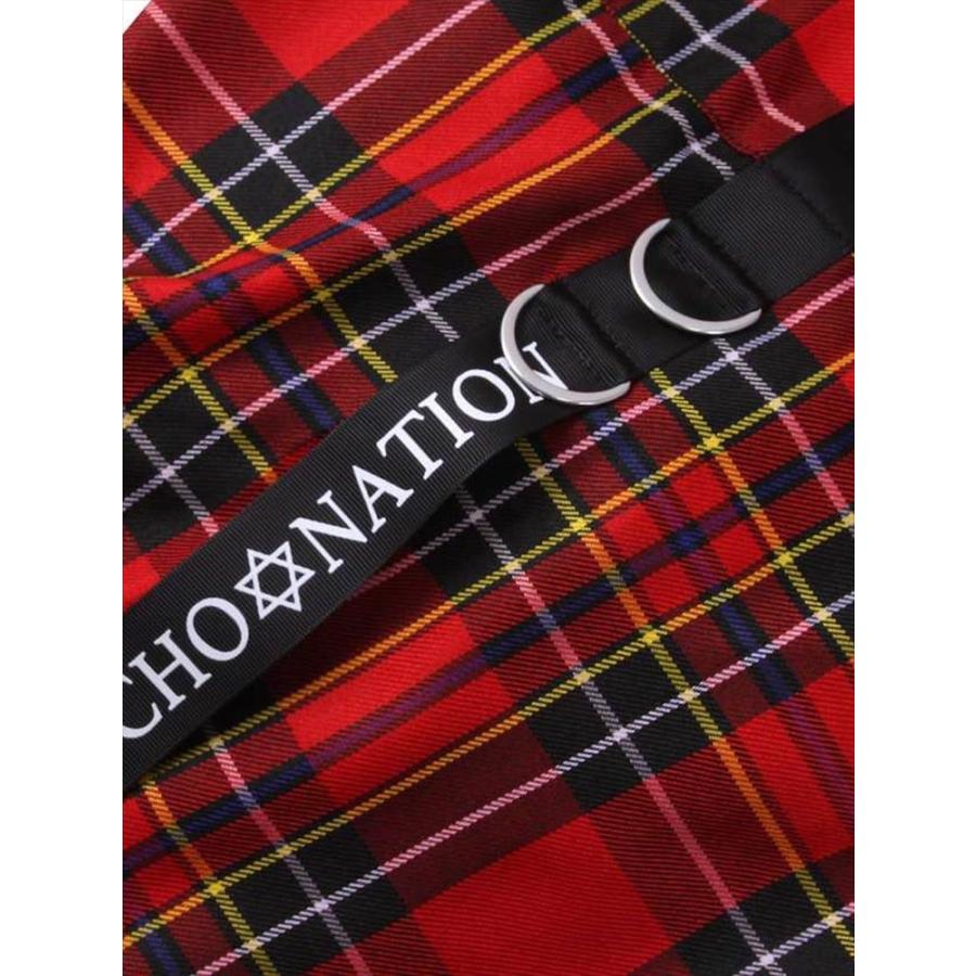 サルエルパンツ 大きいサイズ メンズ チェック柄 カーゴパンツ