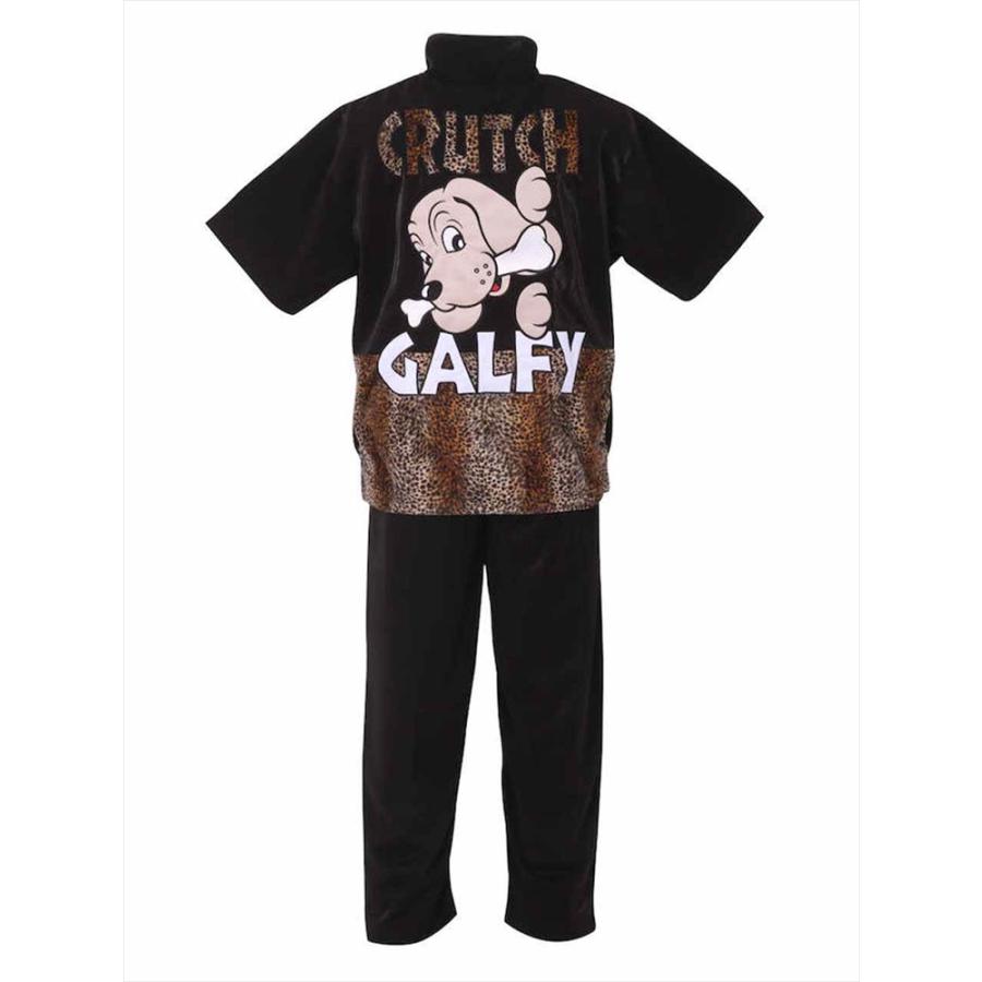 GALFY 豹柄セットアップ　３Ｌサイズ　ブラック ジャージ 上下 大きいサイズ メンズ セットアップ 半袖 GALFY ガルフィ