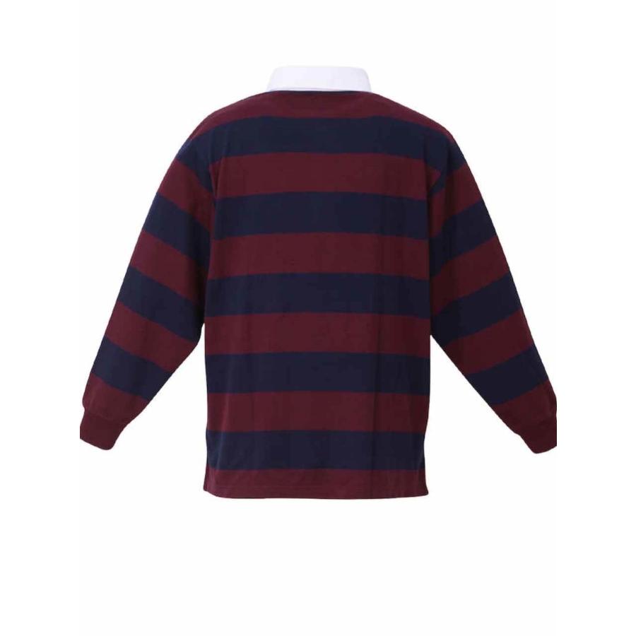 大きいサイズ3L〜8Lメンズ】長袖ボーダーラガーシャツ クレリック