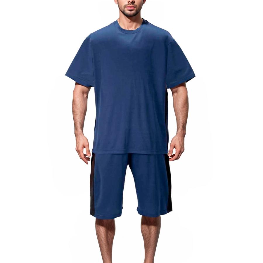 大きいサイズ メンズ COLLINS ハニカムメッシュ脇切替 半袖Tシャツ 