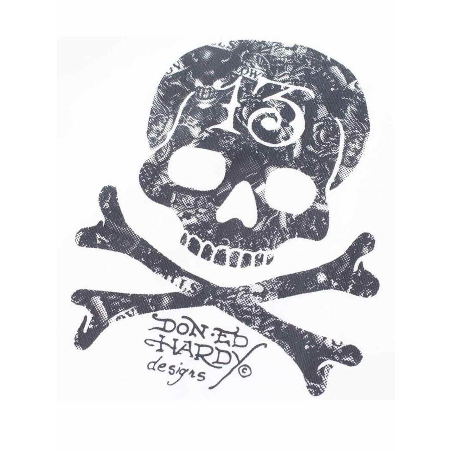 d.i.a. ダイア 白黒 ホワイト ブラック 袖無し トップス ドクロ 背中開 大きいサイズ3L〜8L]Ed Hardy ゴシック セットアップジャージ ジャージ