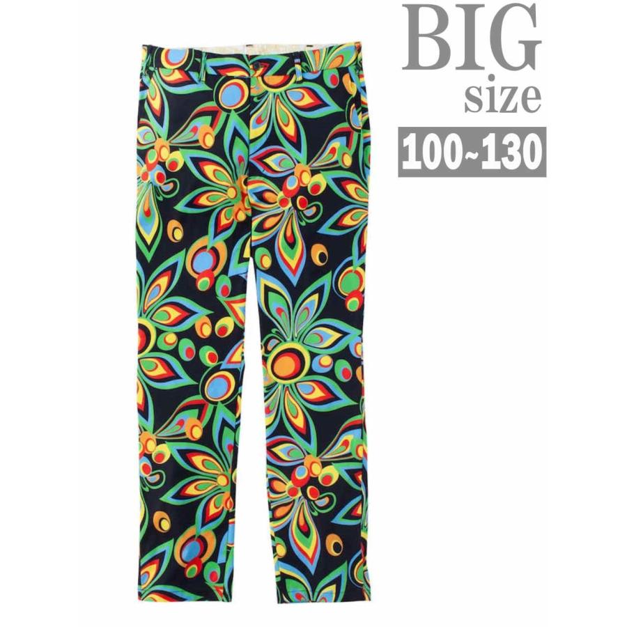 ストレッチパンツ 総柄 大きいサイズ メンズ LOUDMOUTH ラウドマウス