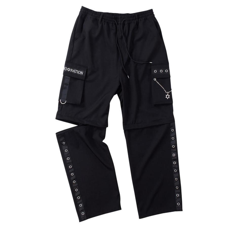 カーゴパンツ 大きいサイズ メンズ 2WAY デザインカーゴ ハーフパンツ