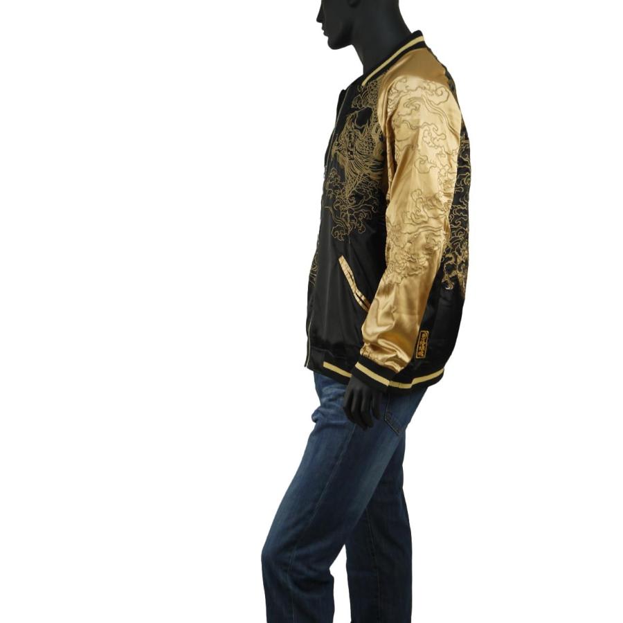 PANDIESTA 和柄 龍 刺繍 リバーシブル スカジャン。 絡繰魂 スカジャン 和柄 大きいサイズ メンズ 龍 刺繍 竜