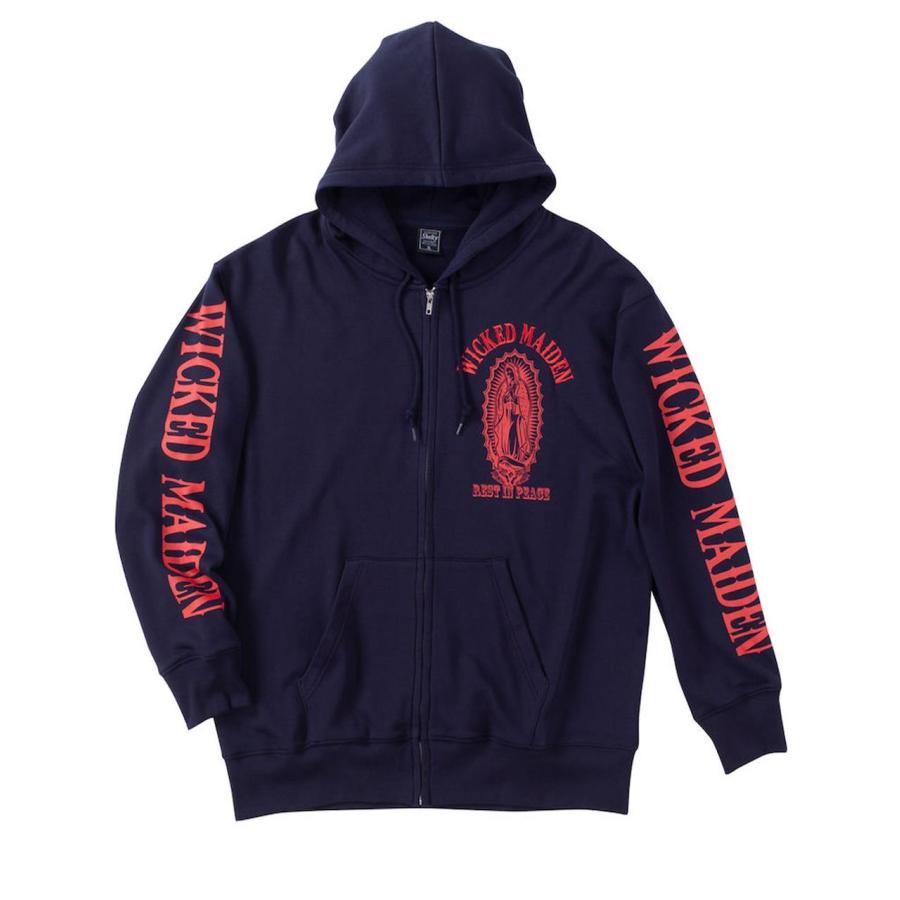 ジップパーカー 大きいサイズ メンズ SHELTY プリントパーカ