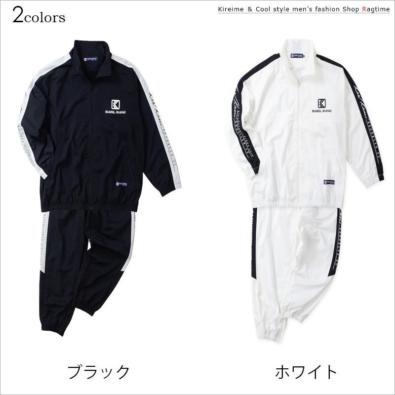 KARL KANI ナイロンジャケット ホワイト/ブラック Karl Kani] ナイロン