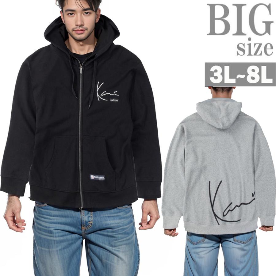 Karl Kani パーカー KARL KANI 大きいサイズ メンズ ジップ