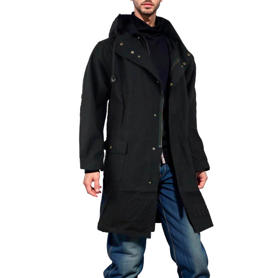 モッズコート 大きいサイズ メンズ 薄手 ミリタリーコート ロング